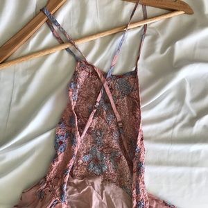 Pink summer floral dress